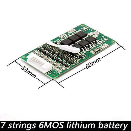 CentIoT - 7S 15A 24V 29.4V Battery Charging Module PCB BMS Protection Board For 7 Series lithium LicoO2 Limn2O4 18650 battery - With Balance Function (15A)