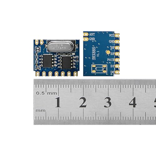 SRX885 433MHz - Superheterodyne Long Distance ASK Wireless Receiver Module - With Multi-function ev1527 digital Decoding