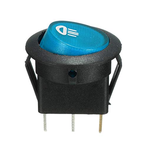 CentIoT® - 220V Round Rocker SPST Switch - for Auto/Car/Boat - with full Illuminated indicator