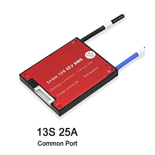 CentIoT® - 13S 48V 15A 25A 35A 45A 60A BMS Battery Management System PCM PCBA for 18650 Lithium Ion Battery Pack with Balance, heatsink, Waterproof