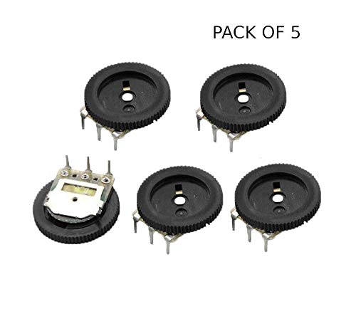 CentIoT - Gear Potentiometer Single Pot Dial Volume Switch 3PIN 16 x 2mm 5PCS