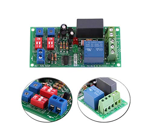 CentIoT - QF-RD72 Dual on and off Time Delay Adjustable relay Switch - Infinite Loop Timer Timing Cycle Control Module