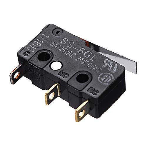 CentIoT - Micro mini limit switch - 5A 3PIN SPDT Hinge Lever - SS-5GL - 2PCS