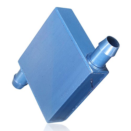 CentIoT - Z BLOCK - Aluminum Water Cooling Block 41x41x12mm Liquid Cooler Waterblock radiator for GPU CPU cooling (Blue anodised Z)