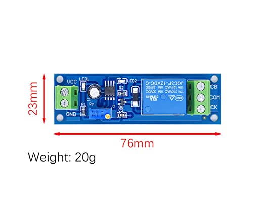 CentIoT - NE555 12V automotive time delay relay module - upto 10seconds