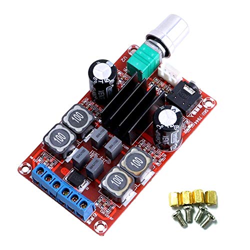 CentIoT - TPA3116D2 2 x 50W stereo - 24V Dual Channel Stereo Mini Class D Digital Audio Power Amplifier Board (Finished Red)