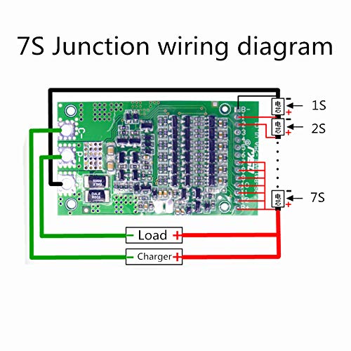 CentIoT - Lifepo4 6S/7S/13S 24V 36V 48V - 25A BMS Battery Management System PCM PCB - for 6, 7 and 13 Series Lifepo4 Lithium Ion Phosphate Battery Pack for ebike erikshaw