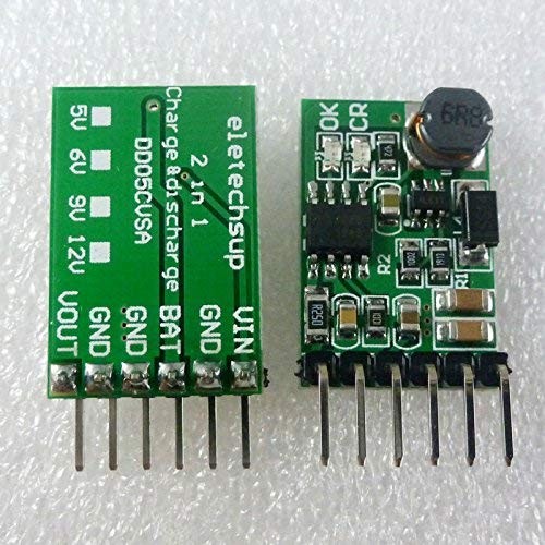 CentIoT - DD05CVSA 3.7V 4.2V Charger & Discharger Board DC DC Converter Boost Module for UPS Mobile Power 18650 Lithium Battery