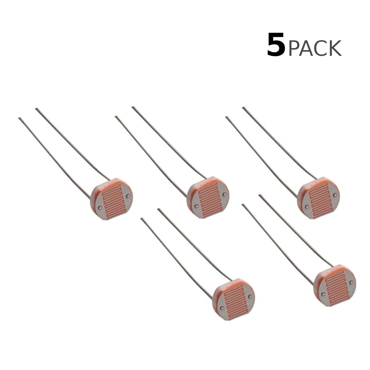 Photoresistor Light Dependent Resistor LDR 5MM pack Photoresistor - 5Pcs