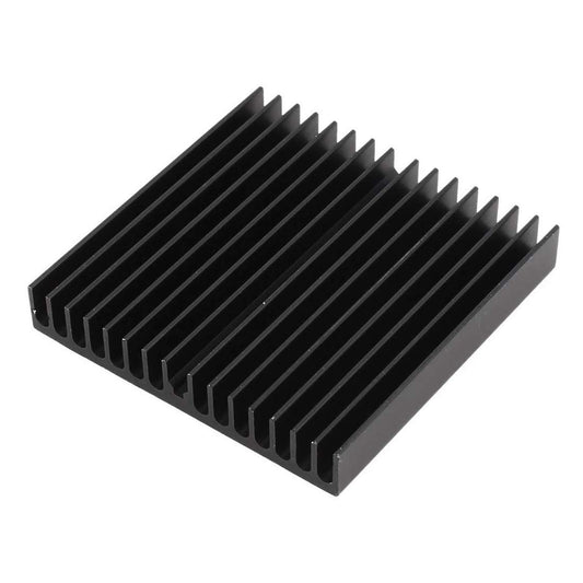 CentIoT - 60 x 60 x 10mm Black Anodised Aluminum Heatsink Cooler radiator Heat sink | for peltier, led light CPU and GPU (60MM)