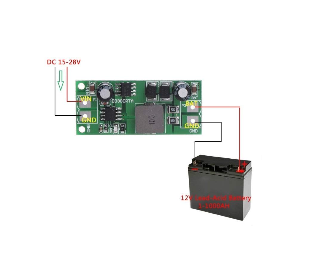 CentIoT - Lead-Acid Battery accumulator storage cell Charger for UPS Car motorcycles Solar e-bike (3A 12V 1-1000AH)