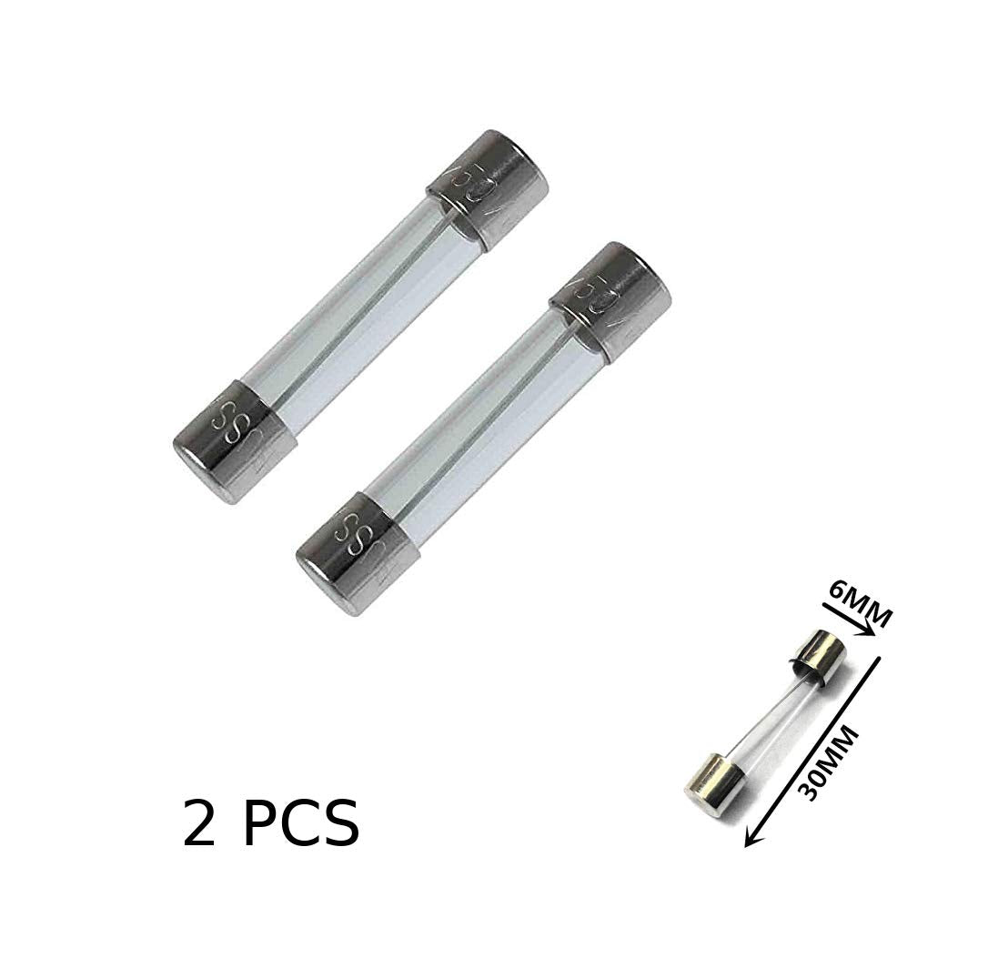 CentIoT - 2 Pieces - Fast Blow Glass Tube Fuses - 6MM x 30MM 250V