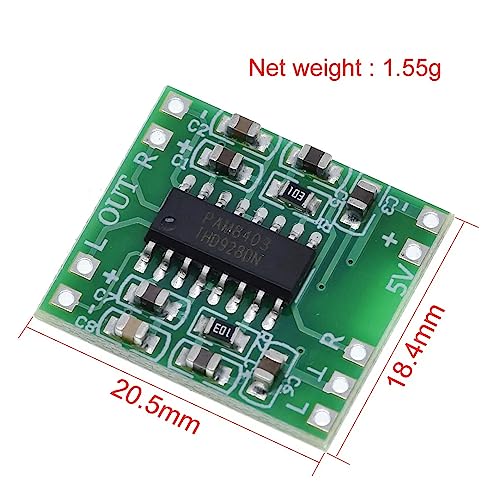 CentIoT - PAM8403 2 x 3W - 2 Channels 3W dual channel stereo mini Class D Digital Audio Power Amplifier Board USB DC 5V