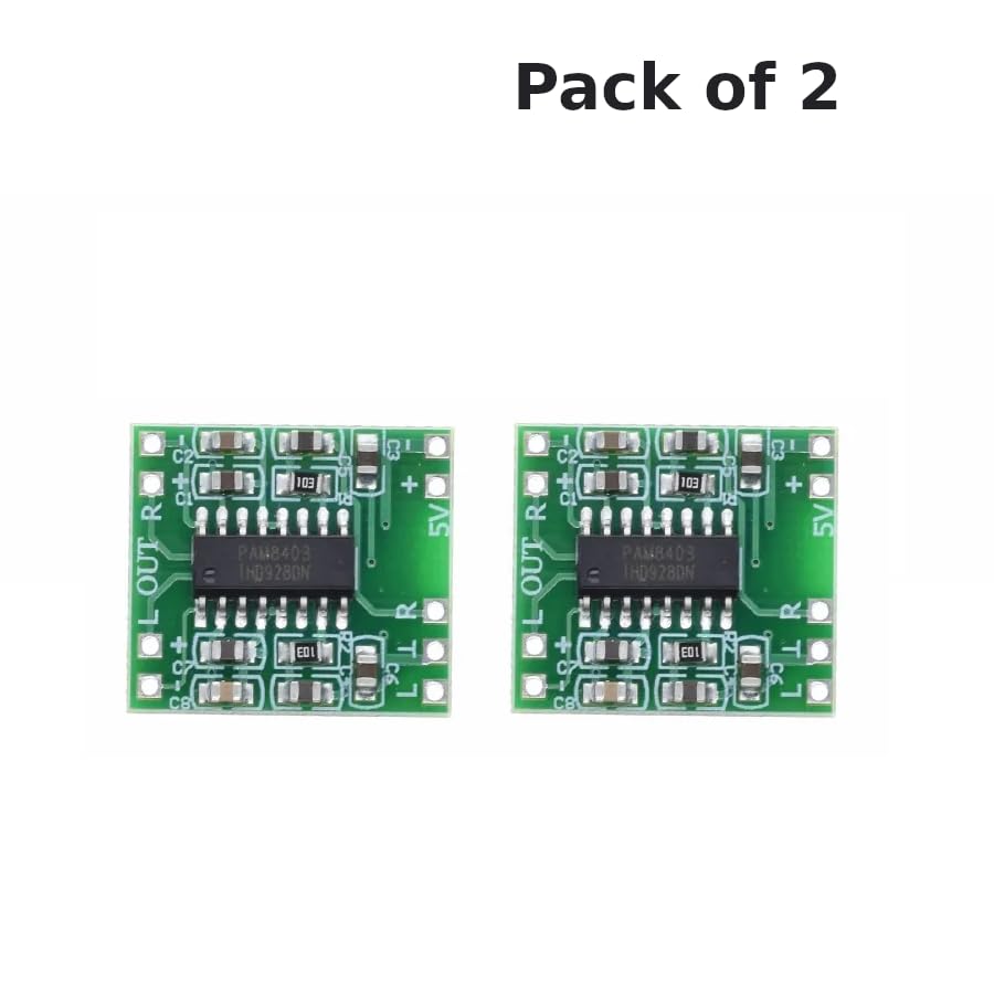 CentIoT - PAM8403 2 x 3W - 2 Channels 3W dual channel stereo mini Class D Digital Audio Power Amplifier Board USB DC 5V