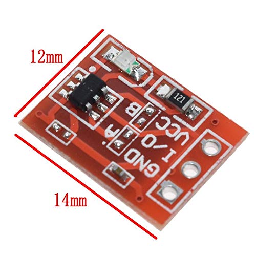 CentIoT - TTP223 Red Digital Touch Sensor Switch Module 1 Channel Self-Locking No-Locking Capacitive Button