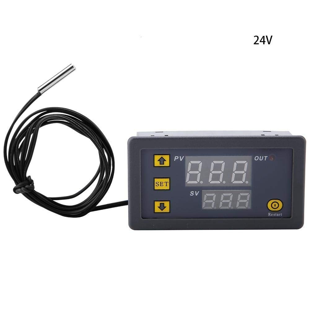 CentIoT - W3230 DC 24V - LED Digital Temperature Controller Thermostat - Heating Cooling Control Switch Instrument NTC Sensor