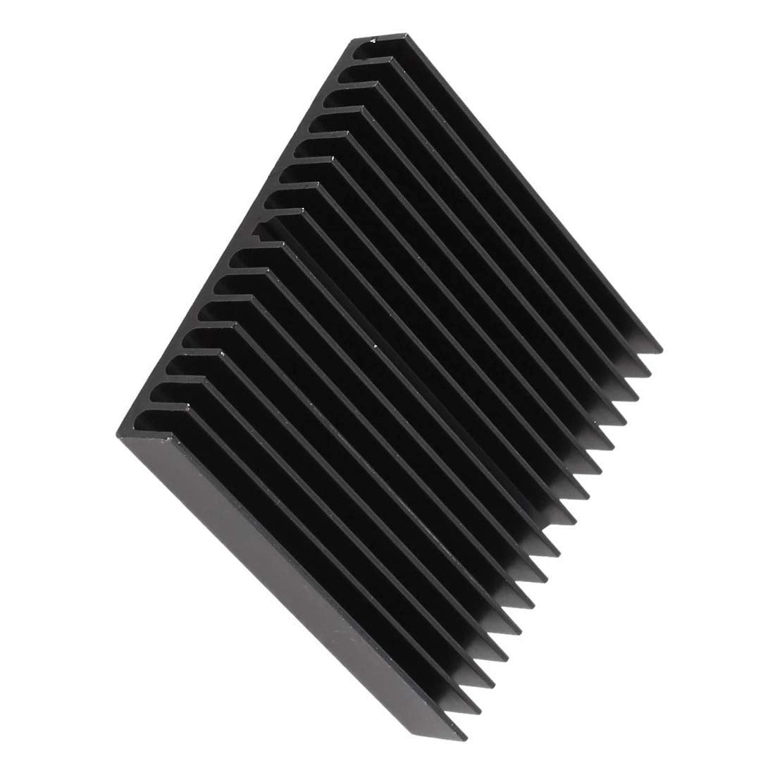 CentIoT - 60 x 60 x 10mm Black Anodised Aluminum Heatsink Cooler radiator Heat sink | for peltier, led light CPU and GPU (60MM)