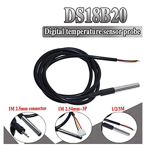 CentIoT - DS1820 Waterproof Stainless steel package - DS18b20 temperature probe 18B20 temperature sensor - (1M Open)