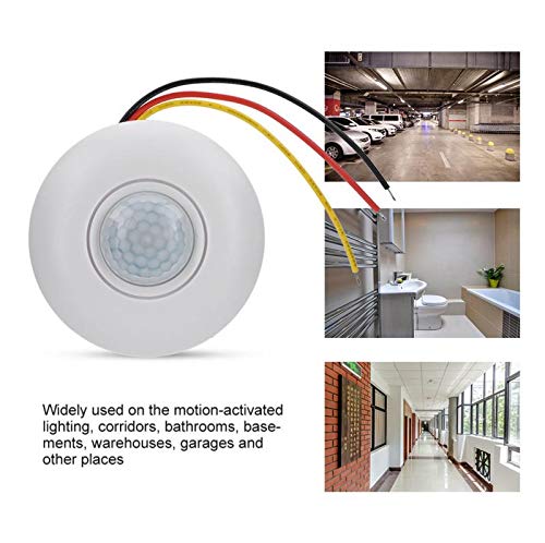 CentIoT - Smart Automatic Switch 220V PIR Infrared Motion Detection Sensor - Light Sensitive on Off Switch - Ceiling Mount