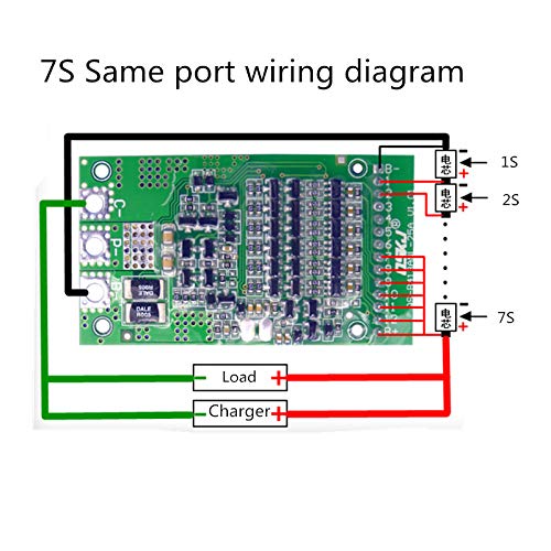 CentIoT - Lifepo4 6S/7S/13S 24V 36V 48V - 25A BMS Battery Management System PCM PCB - for 6, 7 and 13 Series Lifepo4 Lithium Ion Phosphate Battery Pack for ebike erikshaw