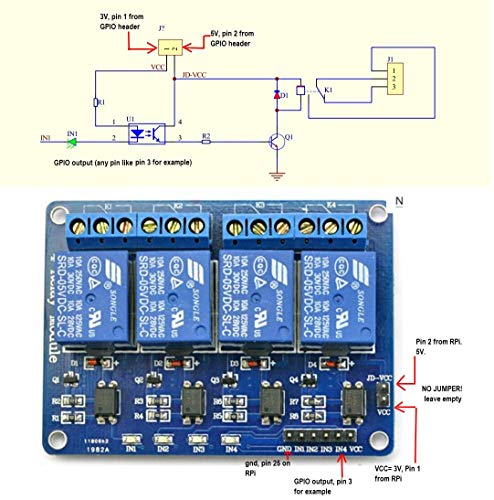 CentIoT® - 5V 10A Relay Module WITH OPTOCOUPLER - AC and DC Appliance Control - for Arduino DSP AVR PIC ARM