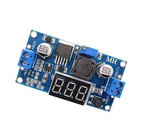 CentIoT - LM2596 LM2596S DC-DC Adjustable Buck Step Down Power Supply Module - with LED Voltmeter digital display