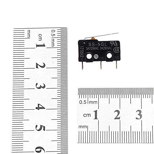 CentIoT - Micro mini limit switch - 5A 3PIN SPDT Hinge Lever - SS-5GL - 2PCS