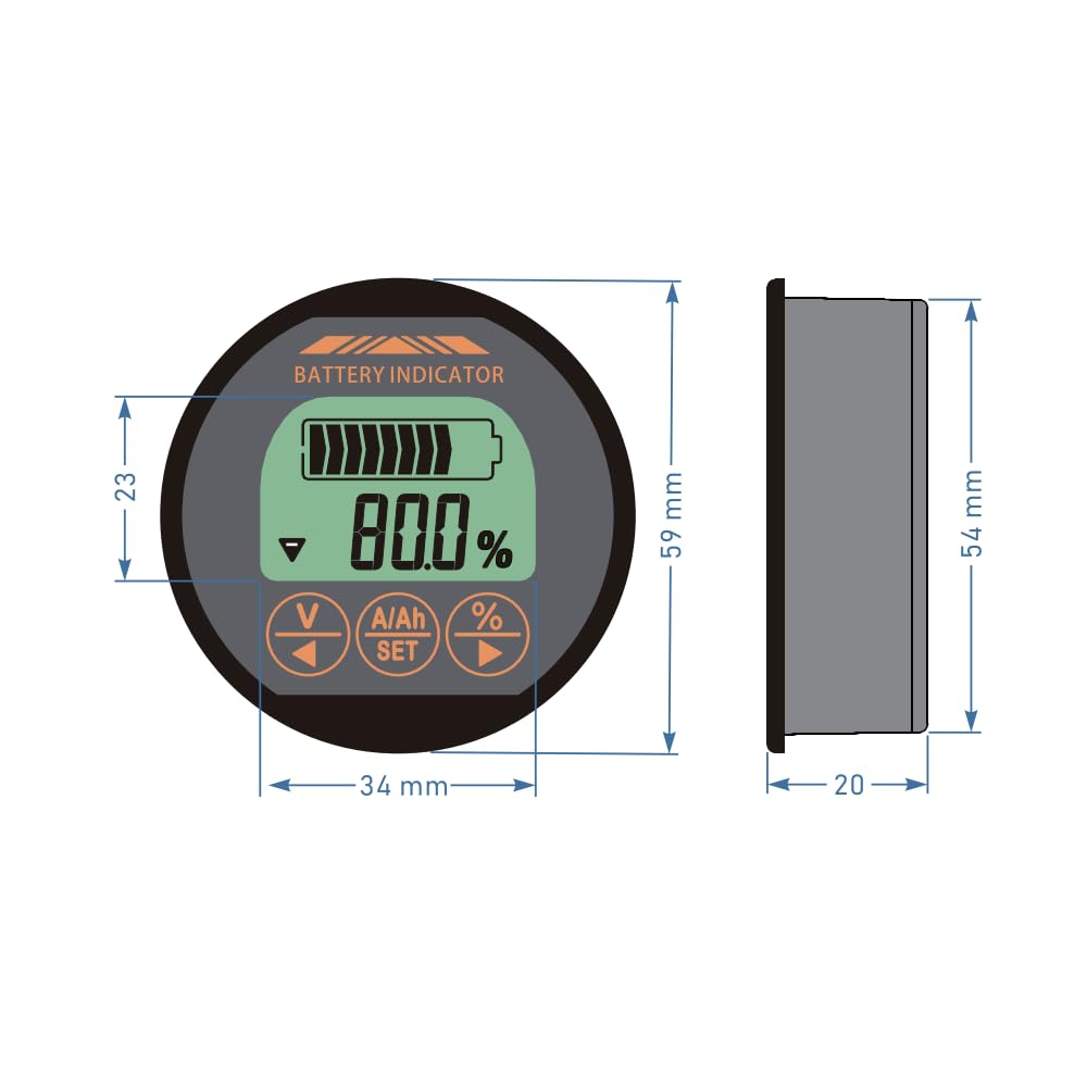 CentIoT - TR16H Coulomb Counter Meter Battery Capacity Indicator