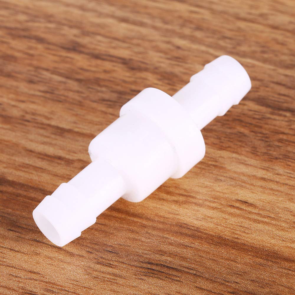 CentIoT - One-Way Non-Return inline check valve - plastic White - for Water fuel gas liquid