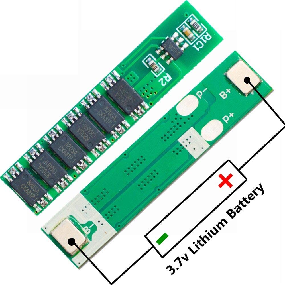 CentIoT - 1S 3.7V 4.2V Battery Charging Module PCB BMS Protection Board For 1 Series lithium LicoO2 Limn2O4 18650 26650 battery (Single Cell) (15A)