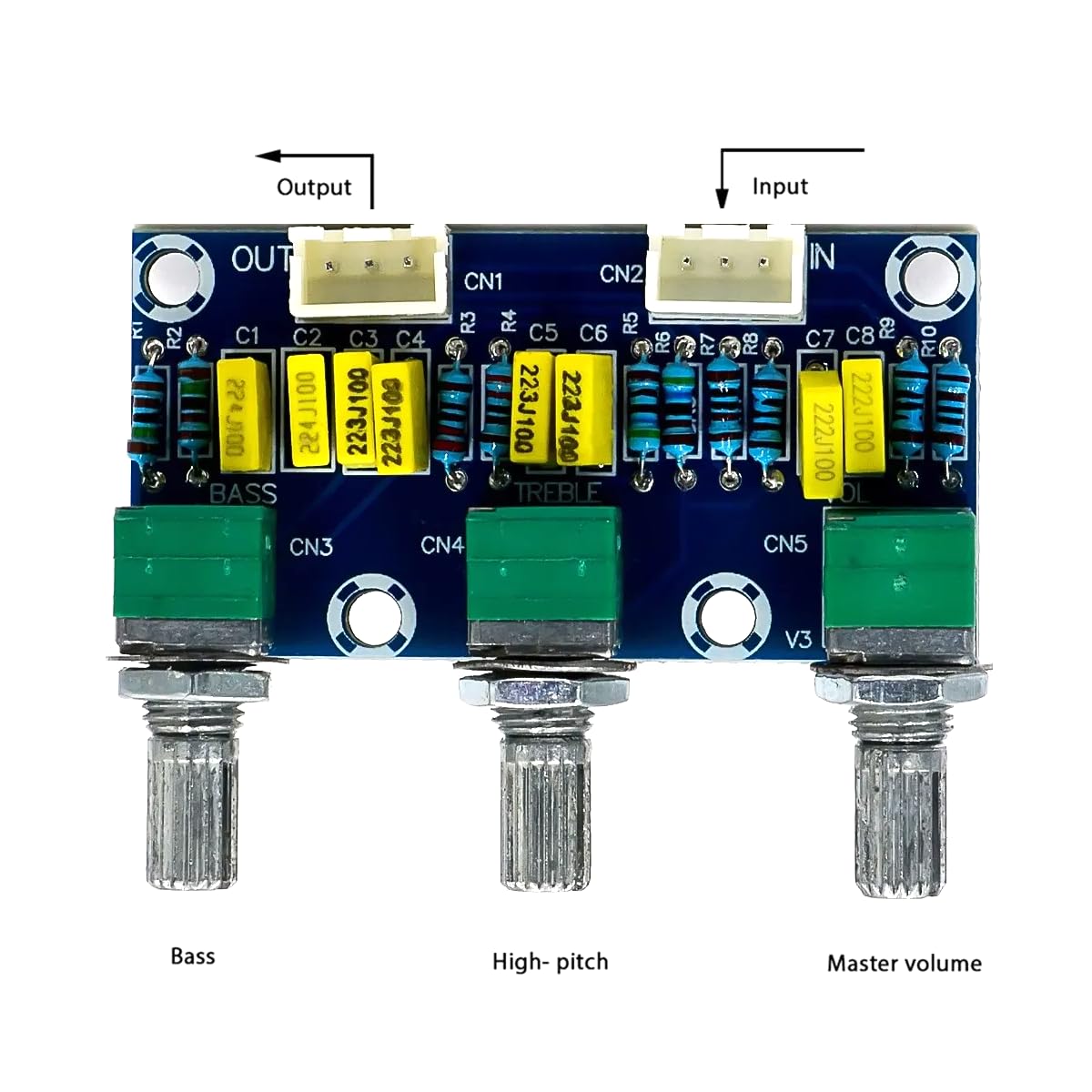 CentIoT - XH-M802 Passive Tone Board pre Amplifier preamp bass treble adjustment module