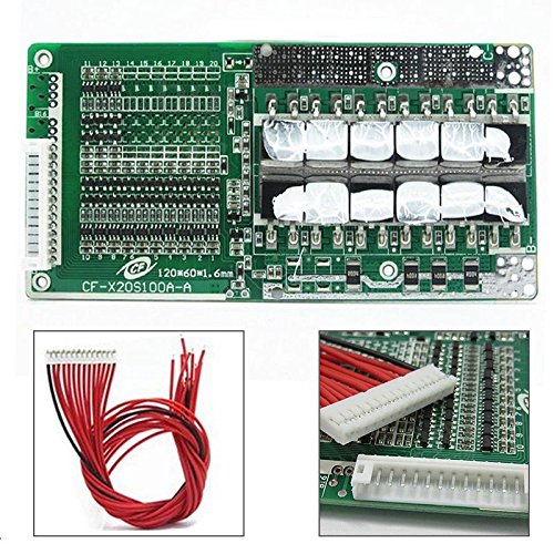 CentIoT® - 13S 14S Battery Charging Module PCB - BMS Protection Board For 13/14 Series lithium LicoO2 Limn2O4 18650 battery - With Balance Function - for e-bike