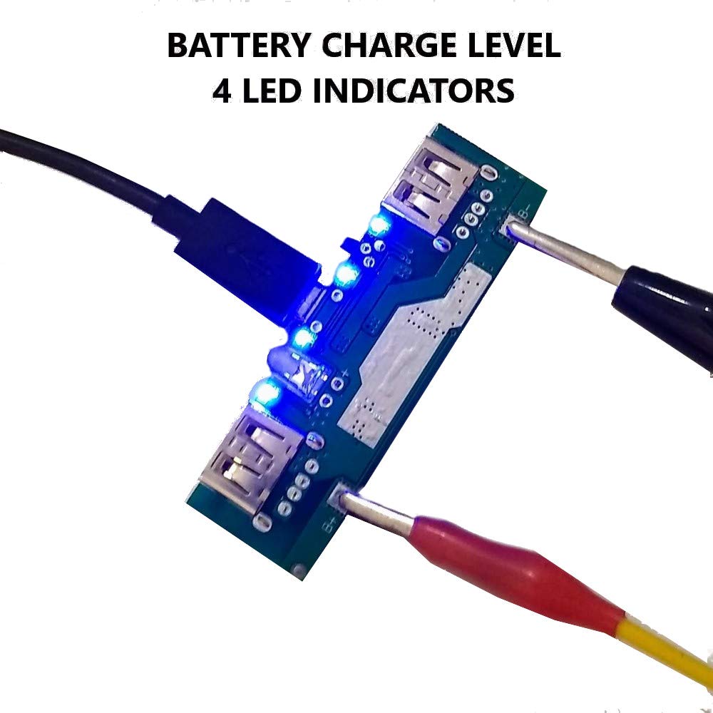 CentIoT® - Power Bank Charging Module Circuit Board | DC-DC Step Up Boost Power Supply Module | 5V 1A and 2A Dual USB