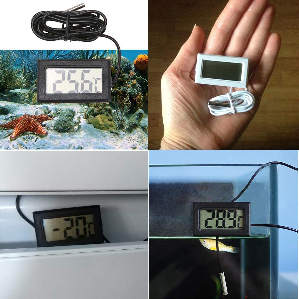 CentIoT - Temperature Sensor meter - with Mini LCD Digital Display - for Incubator Aquarium Soil Temperature