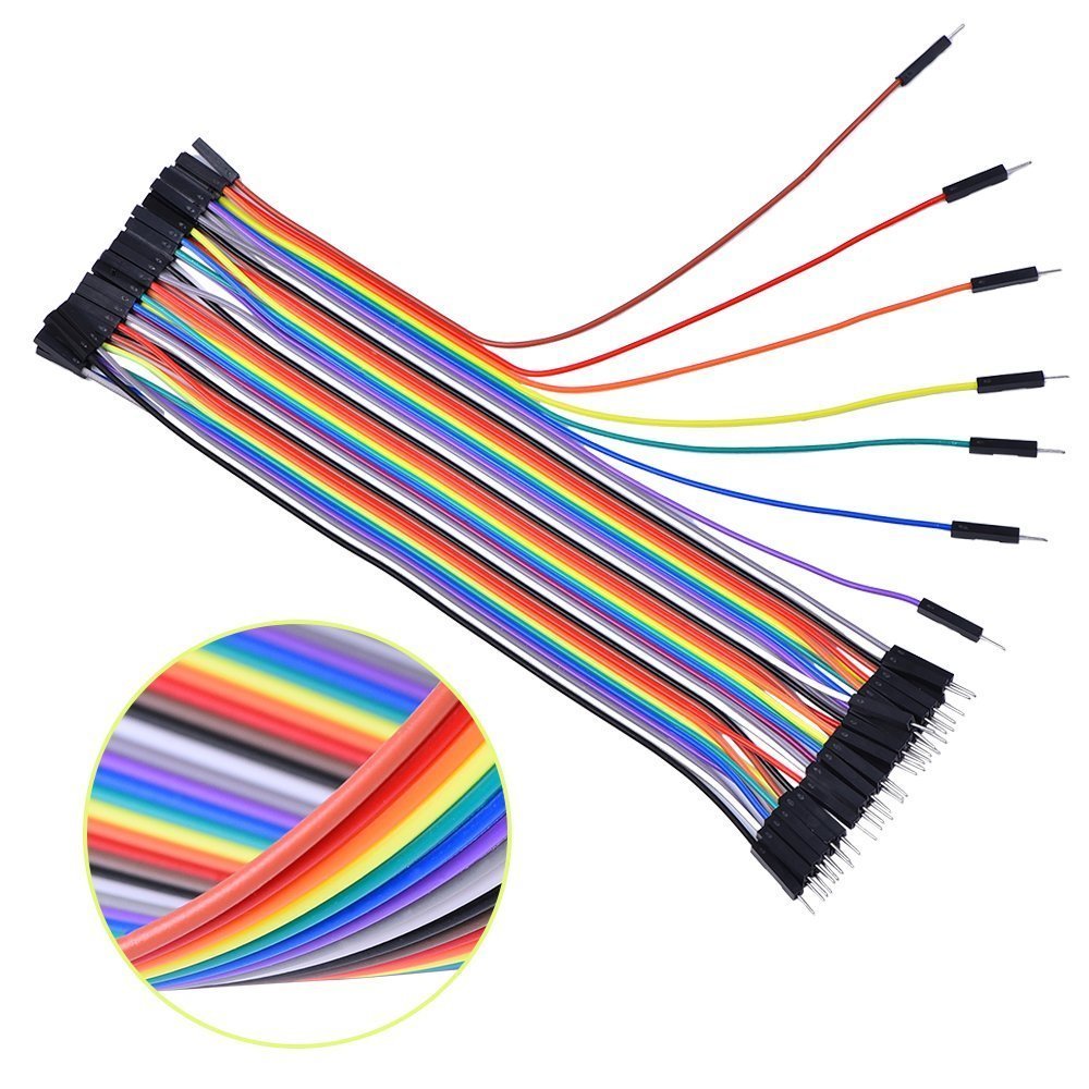 CentIoT - Breadboard Jumper Wires Ribbon Cables Male to Male, male to female, female to female - 120 Pieces